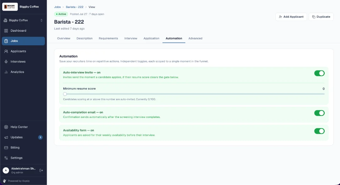voysly — scheduling & email
